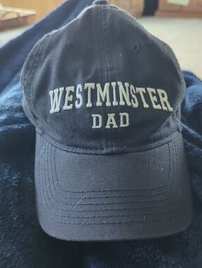 Westminster Titan Navy  Baseball Cap with White 'Westminster Dad' Embroidery